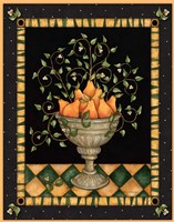 Pears In Dish Framed Print