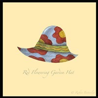 Red Flowering Garden Hat Fine Art Print