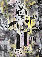 Robot Graffiti Color Fine Art Print