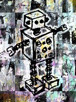 Sketched Robot Color Fine Art Print