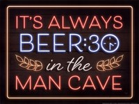 Neon Beer 30 Man Cave Fine Art Print