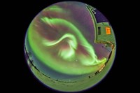 Aurora borealis over Churchill, Manitoba, Canada Fine Art Print