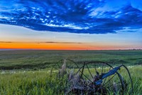 Moon and Venus in conjunction at dawn, Alberta, Canada Fine Art Print