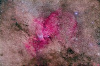 NGC 6193 Nebulosity in Ara with several open Clusters Fine Art Print