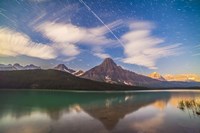 Space Station over Mt Chephren in Banff National Park, Canada Fine Art Print