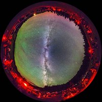 Milky Way above the Table Mountain Star Party in Washington State Fine Art Print