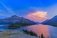 Sunset at Waterton Lakes National Park, Alberta, Canada Fine Art Print
