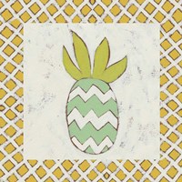 Pineapple Vacation III Framed Print