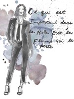 Fashion Quotes III Fine Art Print