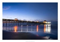 Pier Reflections I Framed Print