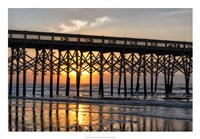 Pier Reflections II Framed Print