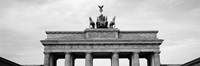 Low angle view of Brandenburg Gate, Pariser Platz, Berlin, Germany Fine Art Print