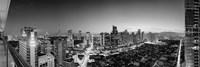 Elevated view of skylines in a city, Makati, Metro Manila, Manila, Philippines Fine Art Print