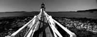 Marshall Point Lighthouse, built 1832, rebuilt 1858, Port Clyde, Maine Fine Art Print