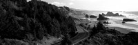 Highway along a coast, Highway 101, Pacific Coastline, Oregon Fine Art Print