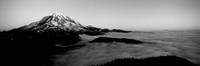 Sea of clouds with mountains in the background, Mt Rainier, Washington State Fine Art Print
