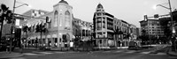 Traffic on the road, Rodeo Drive, Beverly Hills, Los Angeles County, California Fine Art Print