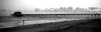 Pier in an ocean, Newport Pier, Newport Beach, Orange County, California Fine Art Print