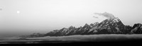 Teton Range Grand Teton National Park WY BW Framed Print
