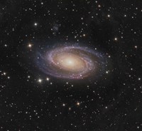 Messier 81 spiral galaxy in the Constellation Ursa Major Fine Art Print