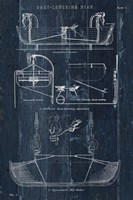 Boat Launching Blueprint I Fine Art Print