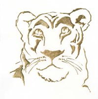 Gilded Lioness Fine Art Print