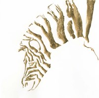 Gilded Zebra Fine Art Print