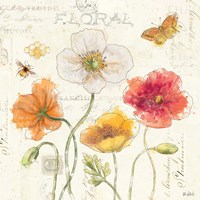 Painted Poppies III Fine Art Print