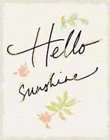 Hello Sunshine Fine Art Print