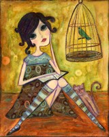 A Good Book Fine Art Print