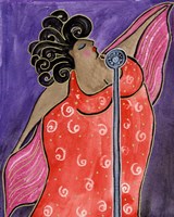 Big Diva Blues Singer Fine Art Print