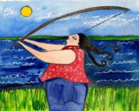 Big Diva Fishing Fine Art Print