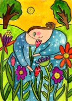 Big Diva In The Garden Fine Art Print