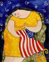 Big Diva Mending Our Flag Fine Art Print
