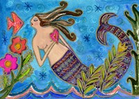 Big Diva Mermaid With Heart Fine Art Print