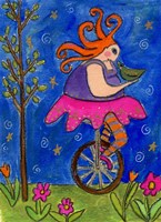 Big Diva Unicycle Fine Art Print