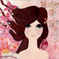 Big Eyed Girl Emerging Fine Art Print