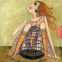 Big Eyed Girl If You Love Something Fine Art Print