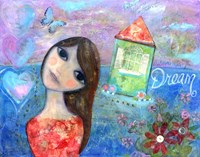 Big Eyed Girl Indulge Your Soul Fine Art Print