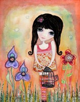 Big Eyed Girl Just Believe Fine Art Print