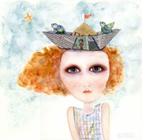 Big Eyed Girl Life Is But A Dream Fine Art Print