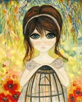 Big Eyed Girl Not Today Fine Art Print