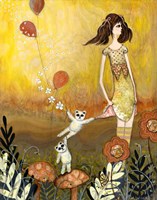 Big Eyed Girl She Doesn't Want To Play Fine Art Print