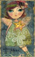 Big Eyed Girl Star Lover Fairy Fine Art Print