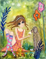 Big Eyed Girl The Charmer Fine Art Print