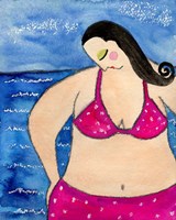 Big Shy Diva At The Beach Fine Art Print