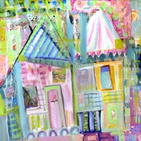 Downtown Houses Fine Art Print