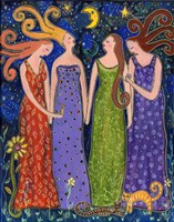 Four Big Diva Friends Fine Art Print
