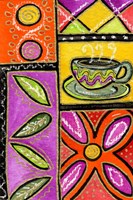 Happy Coffee & Flowers Fine Art Print