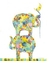 Lasso The Moon Elephants Fine Art Print